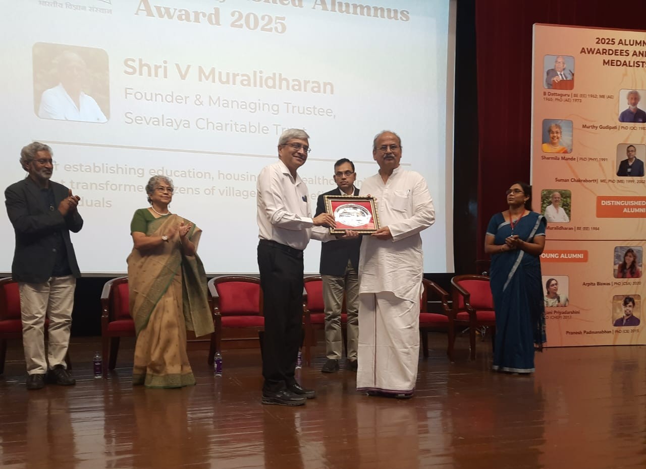 IISc Bengaluru- Sevalaya Muralidharan- Award