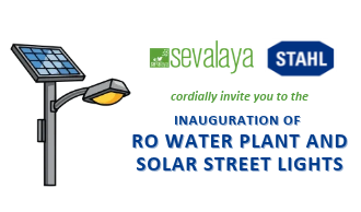 Inauguration of RO WATER PLANT and solar street lights